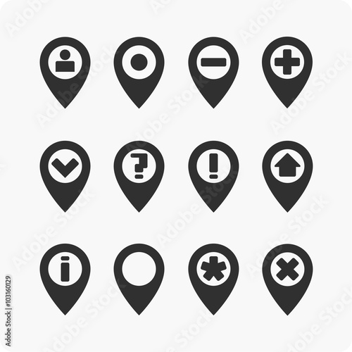 GPS Icons set.