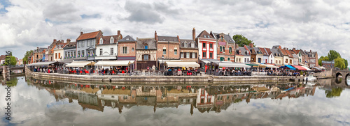 Panorama of Belu embankment n Amiens photo