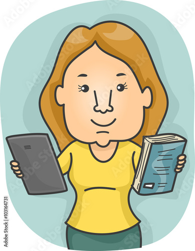 Girl Options Book Or Tablet