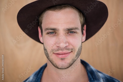 Handsome hipster wearing hat © WavebreakmediaMicro