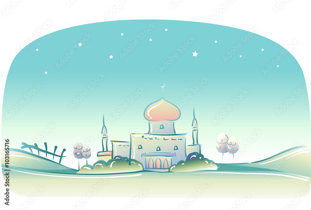 Whimsical Muslim Mosque
