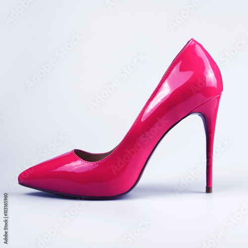 pair of pink women's shoes