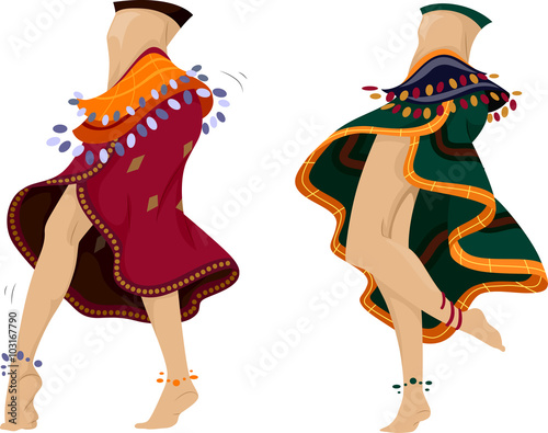 Cropped Belly Dancers Feet