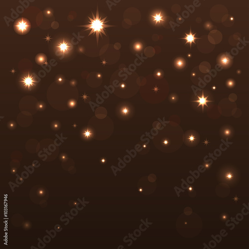 Background with shiny stars in the dark sky