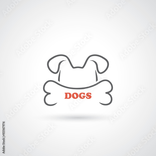 Dog and bone symbol 