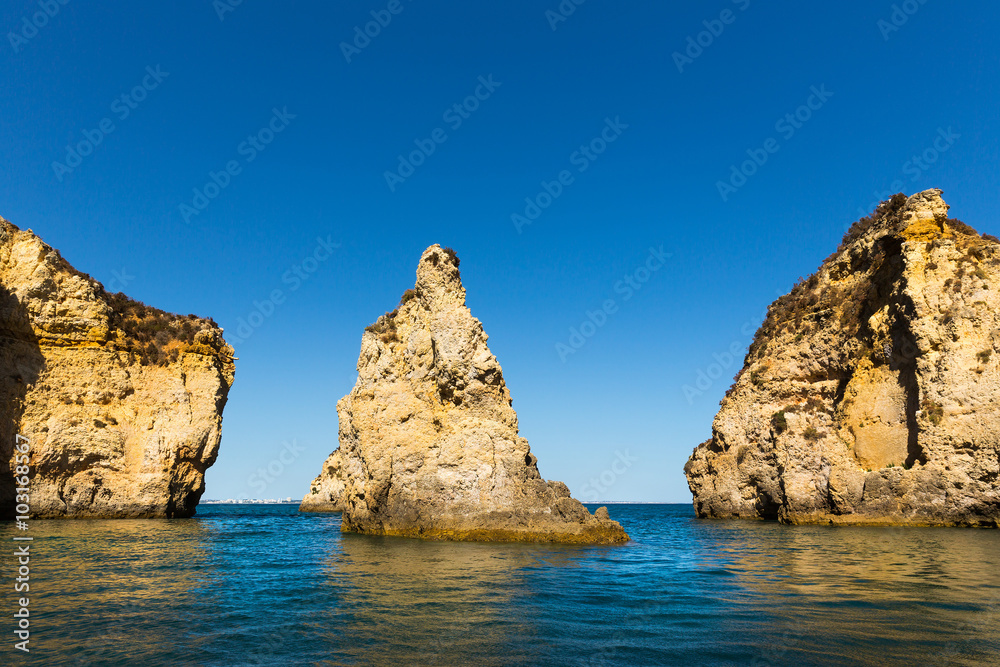 Beautiful cliffs in the ocean