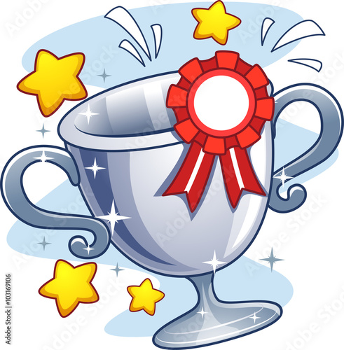 Award Trophy Cup Ribbon