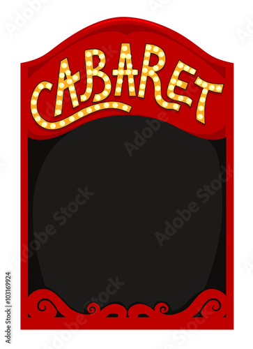 Canvas Print Cabaret Red Frame