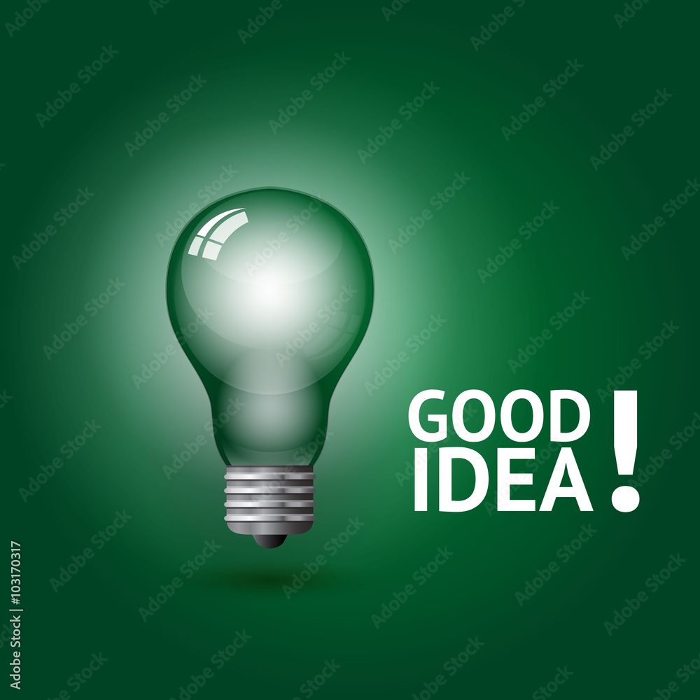 Vector Good idea symbol Vector Good idea symbol