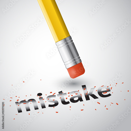 Erase mistake isolated