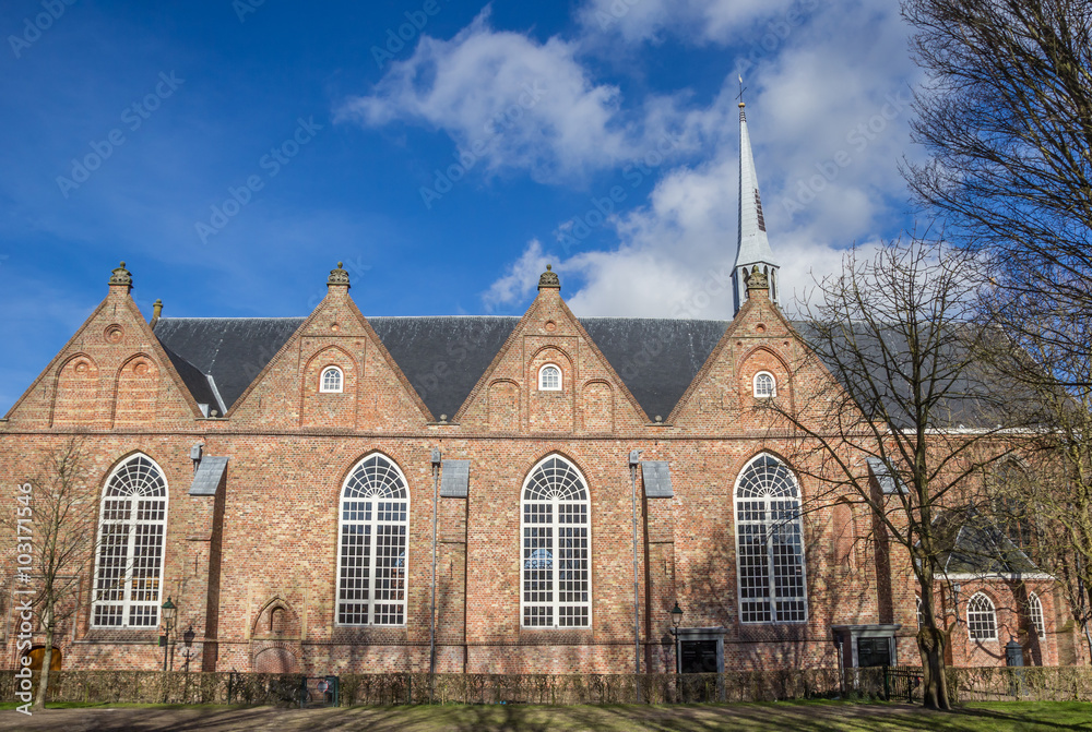 Jacobijner church in the historical center of Leeuwarden Jacobijner church in the historical center of Leeuwarden