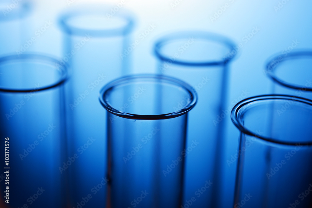 Reagenzgläser im Labor für Experiment, Versuch oder Analyse bei Wissenschaft Reagenzgläser im Labor für Experiment, Versuch oder Analyse bei Wissenschaft