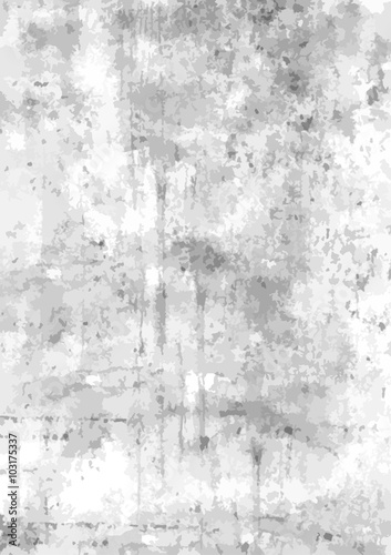 Black, gray and white grunge background in A4 dimensions. Black and white toned blank and abstract vintage texture - Eps10 vector graphic and illustration