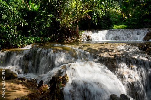 Flow and Motion of Kroeng Krawia Waterfall