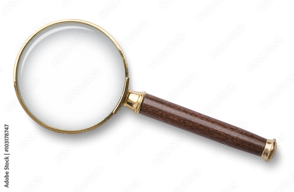 Magnifying glass isolated on white background Magnifying glass isolated on white background