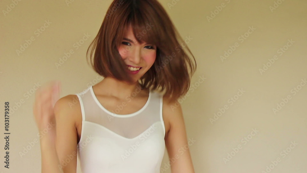 happy, smiling, exited woman action happy, smiling, exited woman action