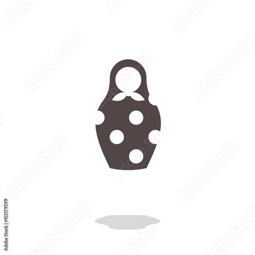 Vector of dolls icon. Russian nesting dolls. Icons. Vector illustration.
