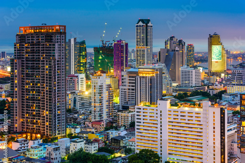 Bangkok Financial District Cityscape © SeanPavonePhoto