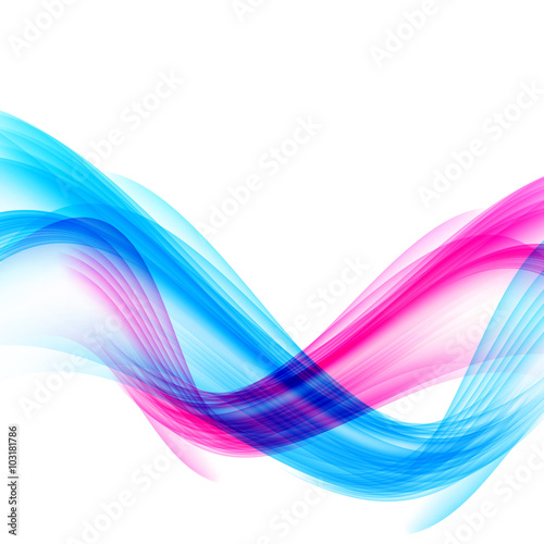 Abstract Colored Wave Background. Vector Illustration