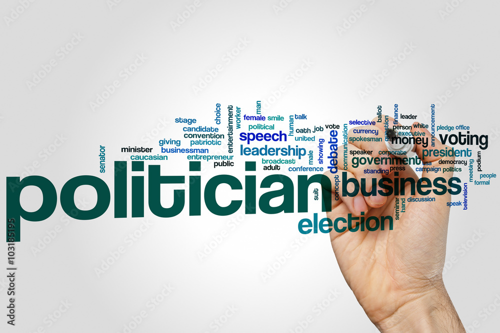 Politician word cloud Politician word cloud