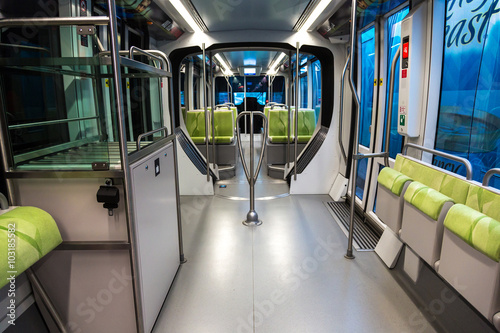 New modern tram in Dubai, UAE © Sergii Figurnyi