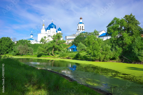 Orthodoxy monastery at Bogolyubovo in summer day. Russia photo