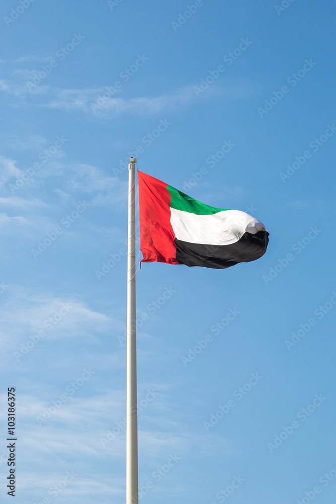 Naklejka premium Flag of United Arab Emirates
