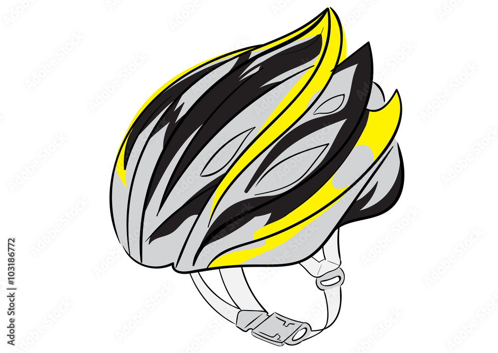 Plakat Bicykle helmet of safety