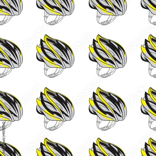 Seamless bicycle color helmets