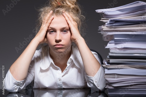 Paperwork in the office photo