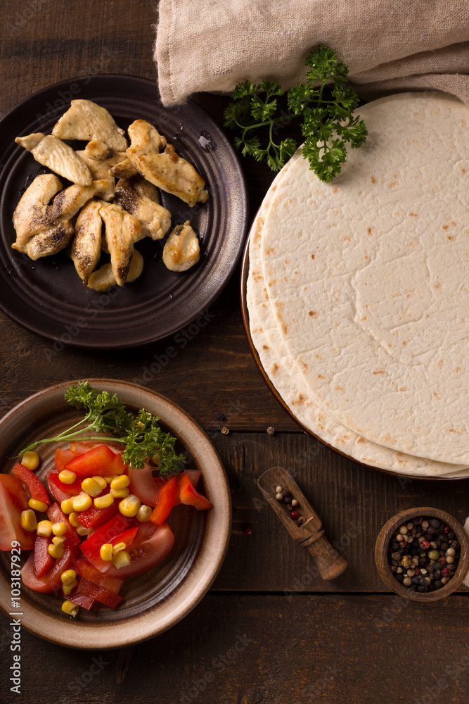 Fototapeta premium homemade tortilla