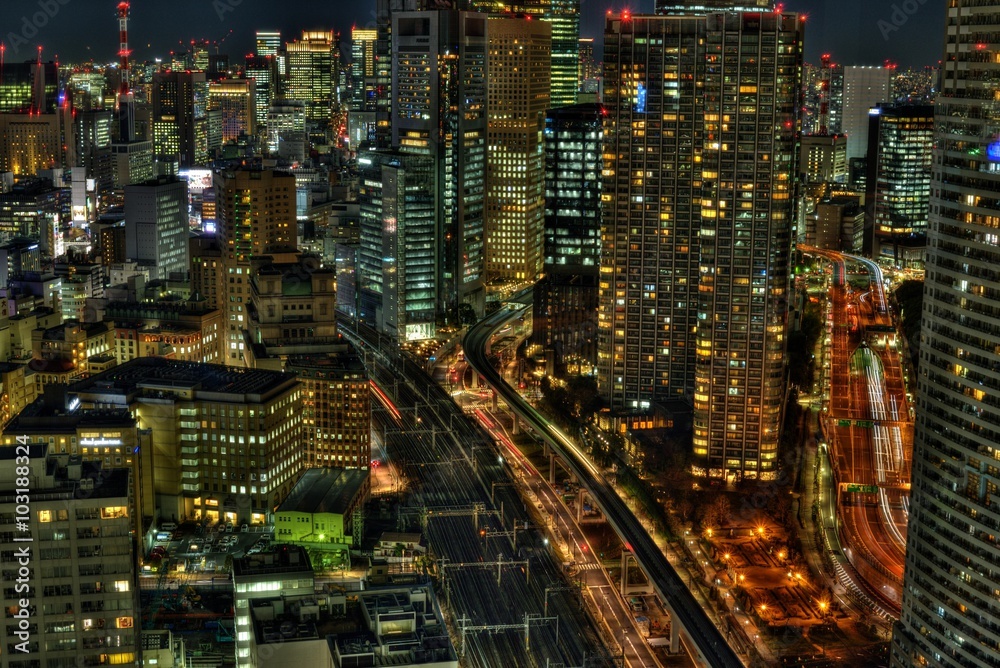 東京夜景　HDR