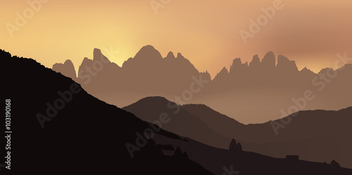 Paysage - Montagnes Dolomites - Alpes