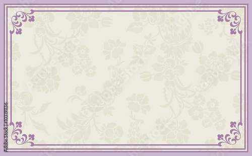 wedding card design, paisley floral pattern , India