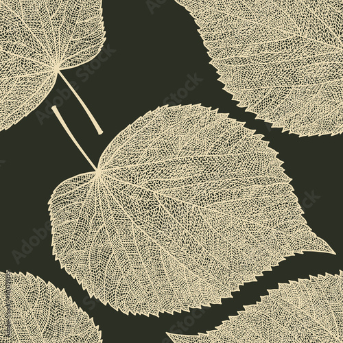 leaf skeleton pattern