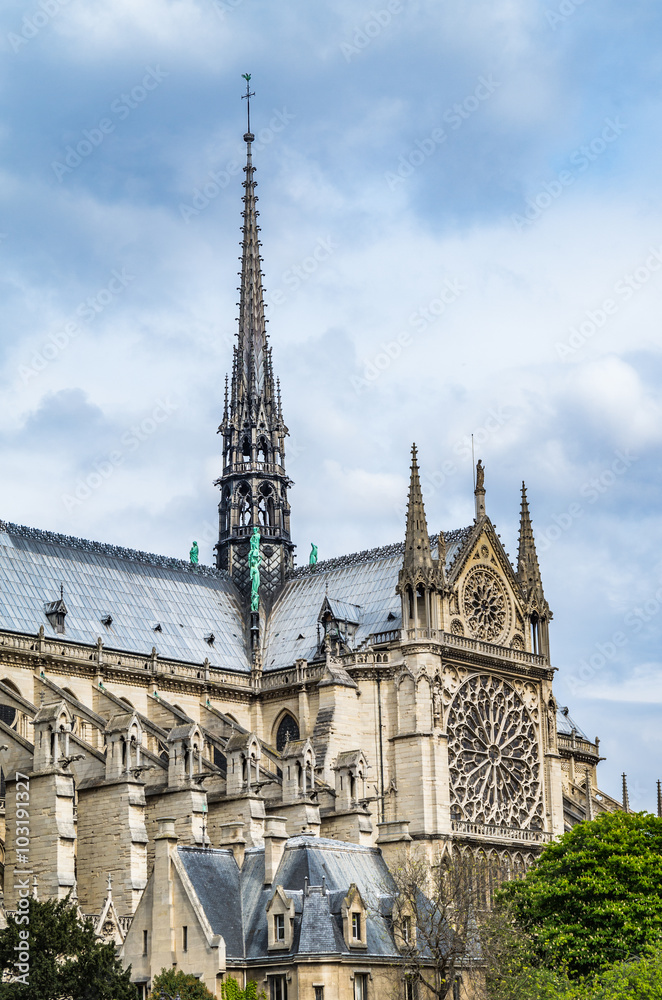 The Notre Dame cathedral in central Paris is one of the most famous churches in France The Notre Dame cathedral in central Paris is one of the most famous churches in France