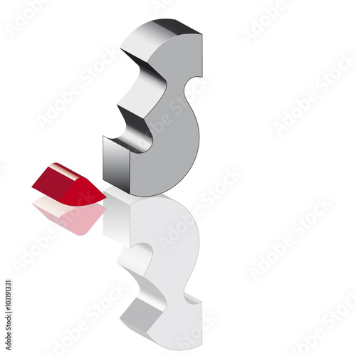 S Strich rot 3d ab