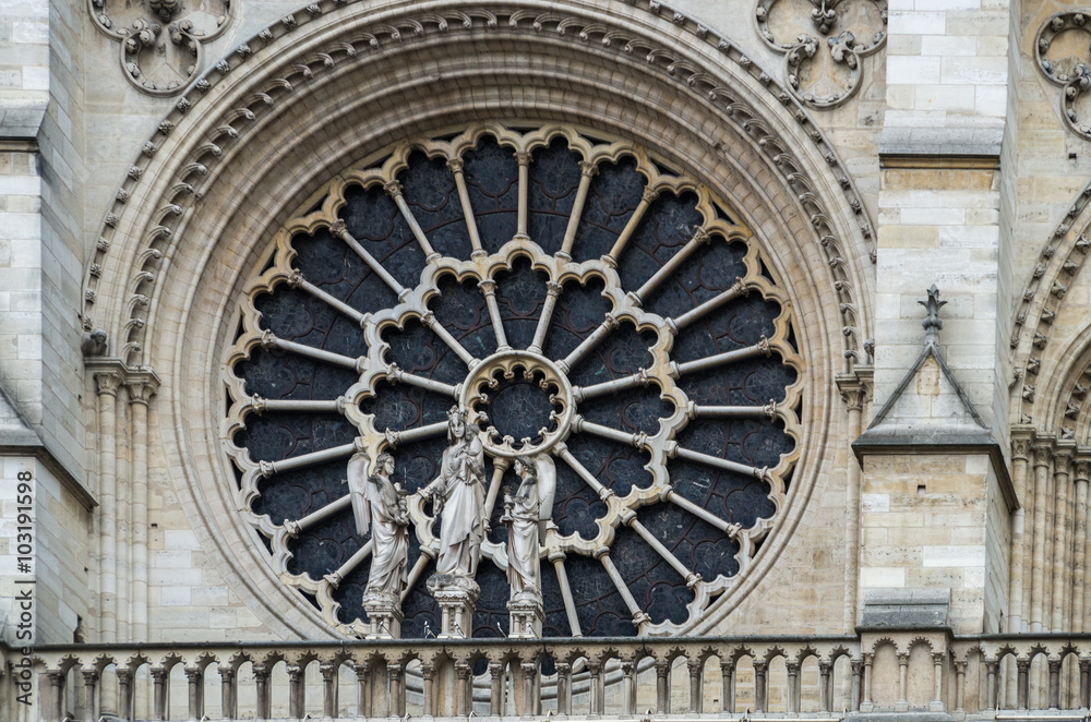 The Notre Dame cathedral in central Paris is one of the most famous churches in France