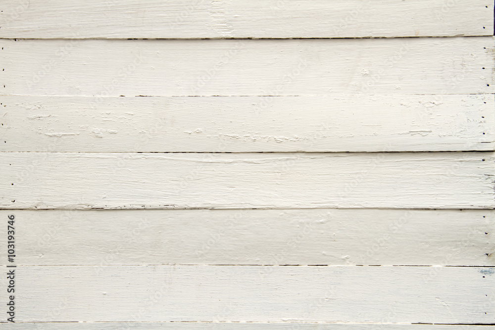 Obraz premium Old wooden white background.