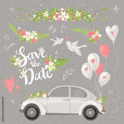 Wedding clipart set