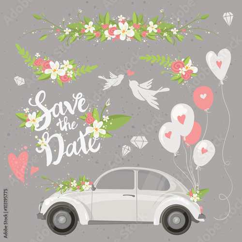 Wedding clipart set