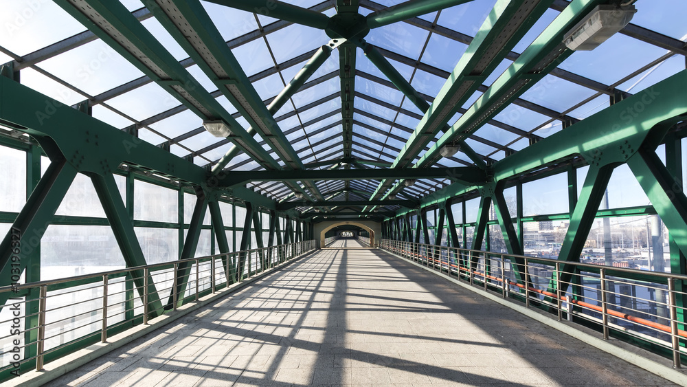 steel  pedestrian bridge
