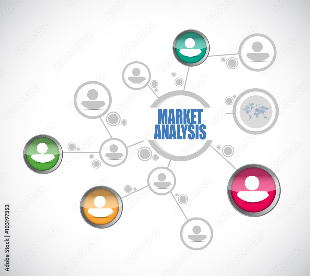 market analysis people diagram sign concept market analysis people diagram sign concept