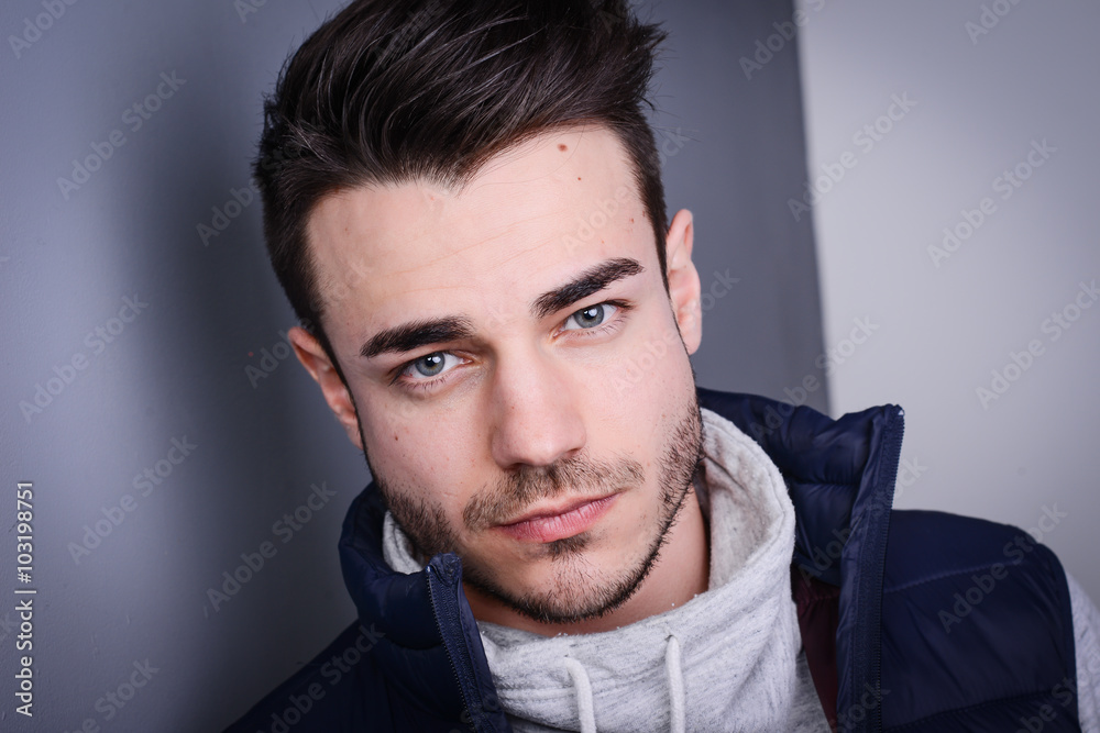 studio portrait of a handsome young man studio portrait of a handsome young man