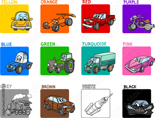 main colors cartoon collection
