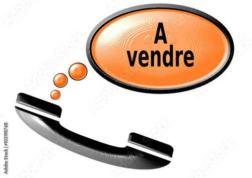 bulle publicitaire"a vendre"