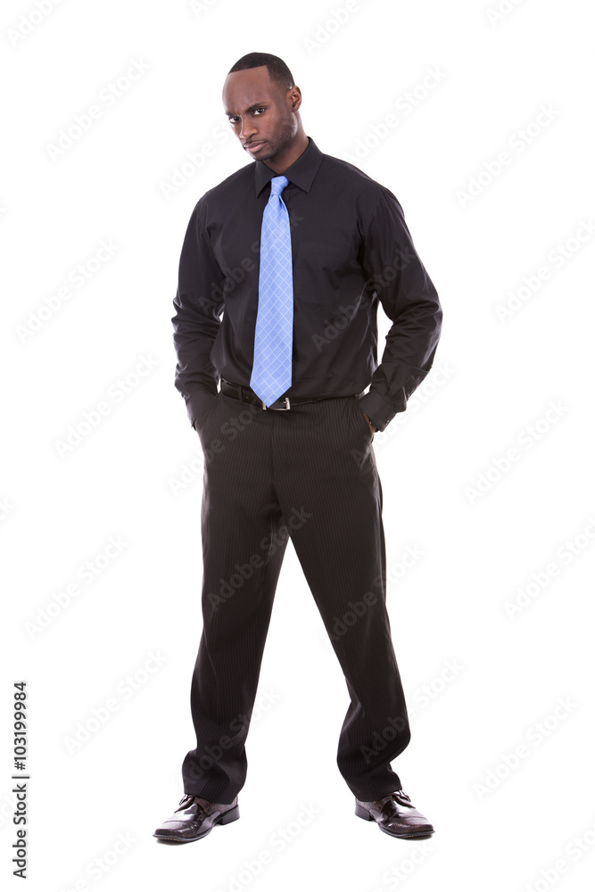 handsome black businessman handsome black businessman
