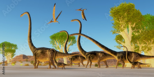 Naklejka obraz dinozaur zwierzę ptak