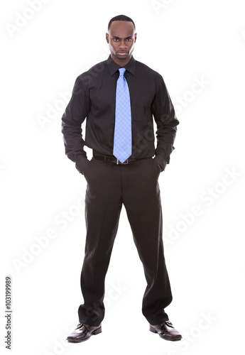 handsome black businessman