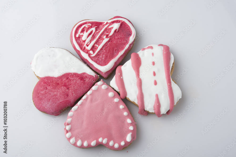 A cake in the shape of a heart for Valentines, Anniversaries, an A cake in the shape of a heart for Valentines, Anniversaries, an